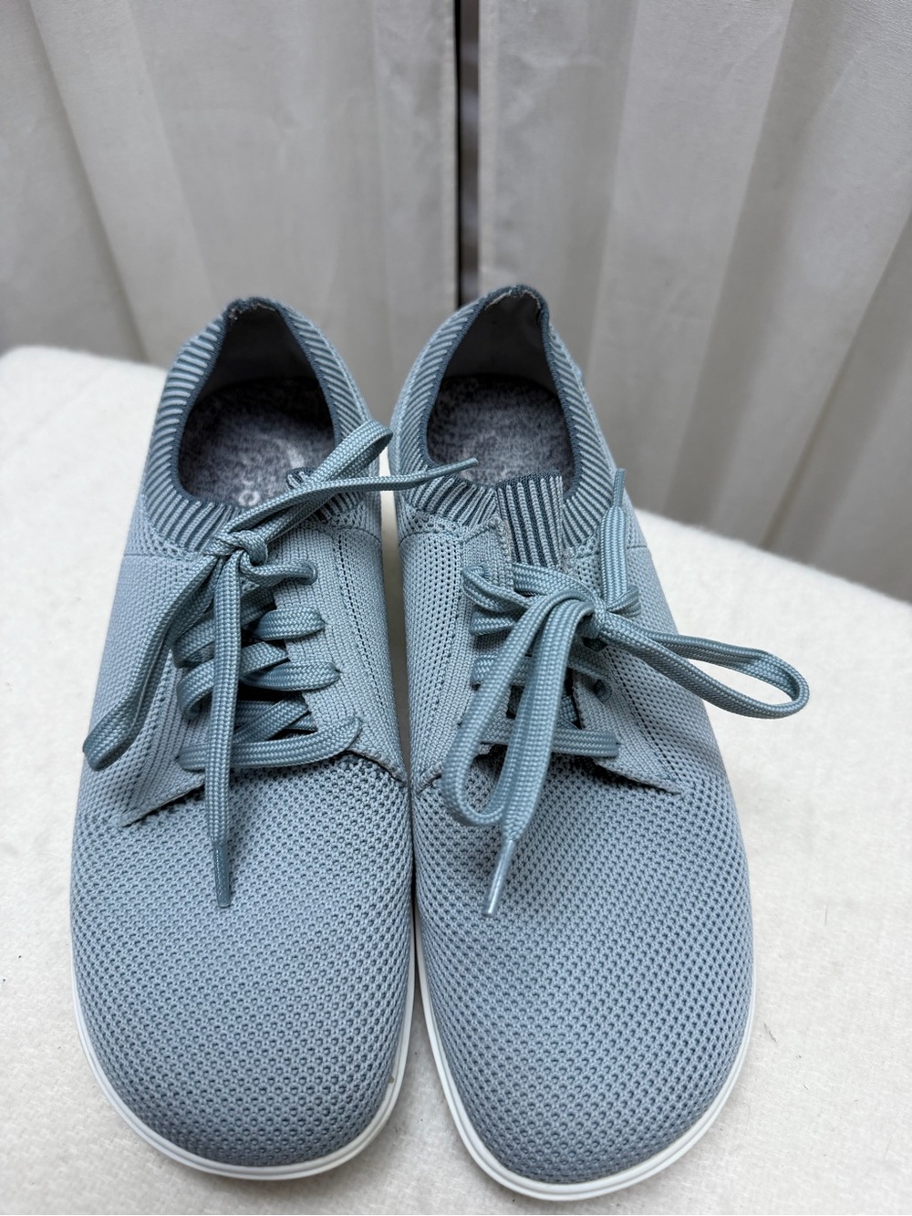Klogs Sky Blue Knit Lace-Up Sneakers